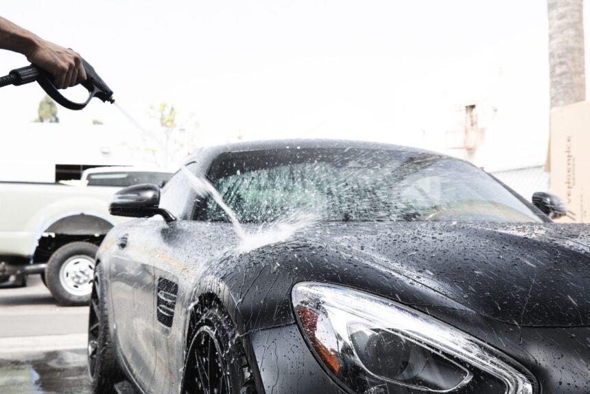 Professional car valeting in Whiteley by GiroClean Auto Detailing showcasing a freshly cleaned and polished vehicle after a complete interior and exterior detailing service.