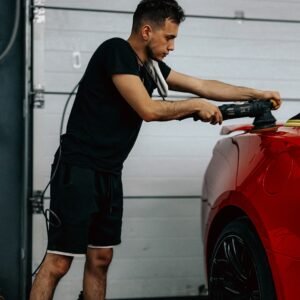 Professional car valeting in Chandlers Ford by GiroClean Auto Detailing showing a freshly detailed vehicle with a polished exterior and spotless interior after a full valet service.