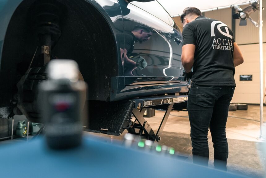 Professional car detailing service in Totton by GiroClean Auto Detailing showing a freshly cleaned and polished vehicle after expert interior and exterior valeting.